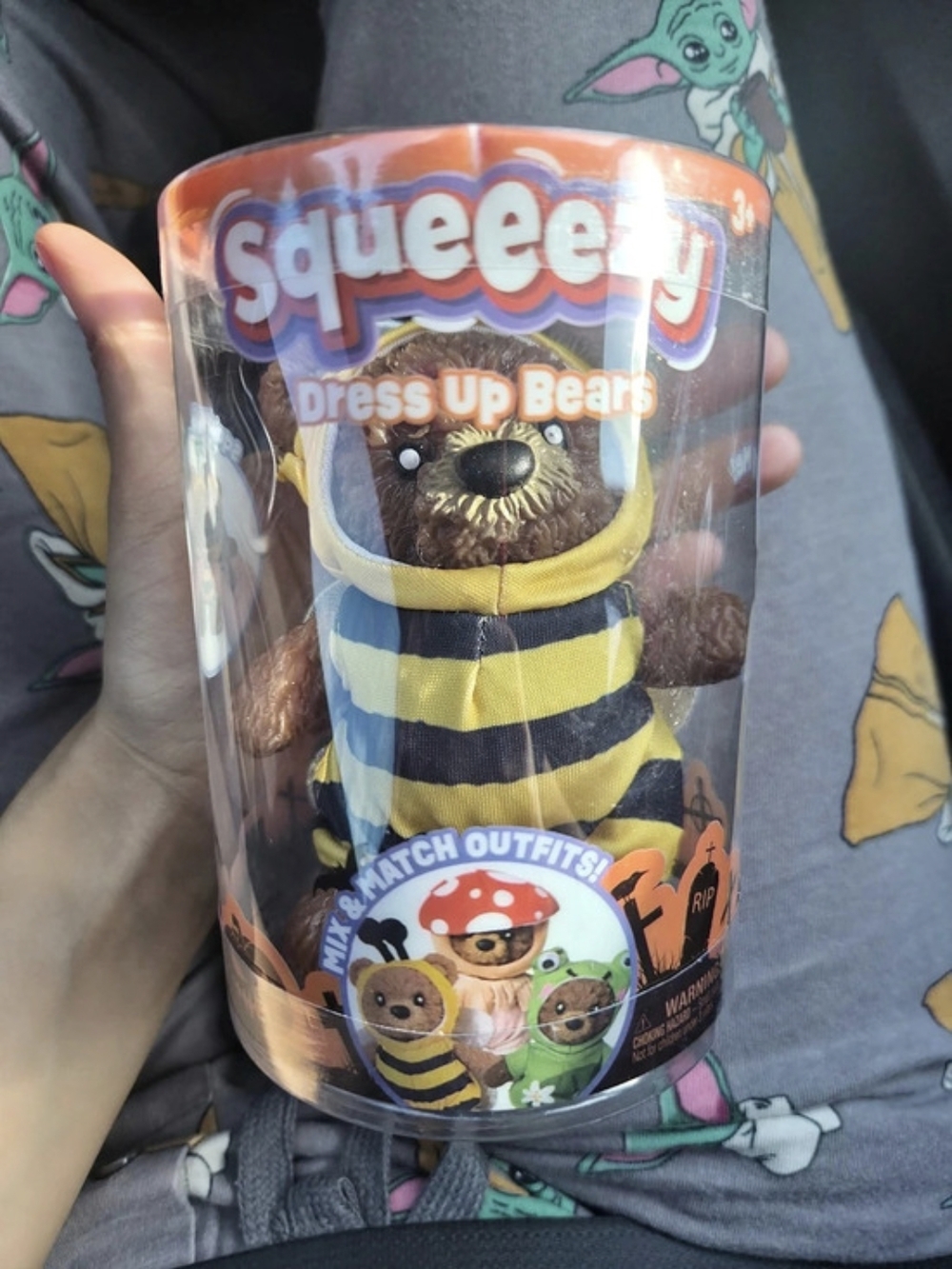 Squeezy Dress Up Bears Bee Outfit Plush Bear NWT